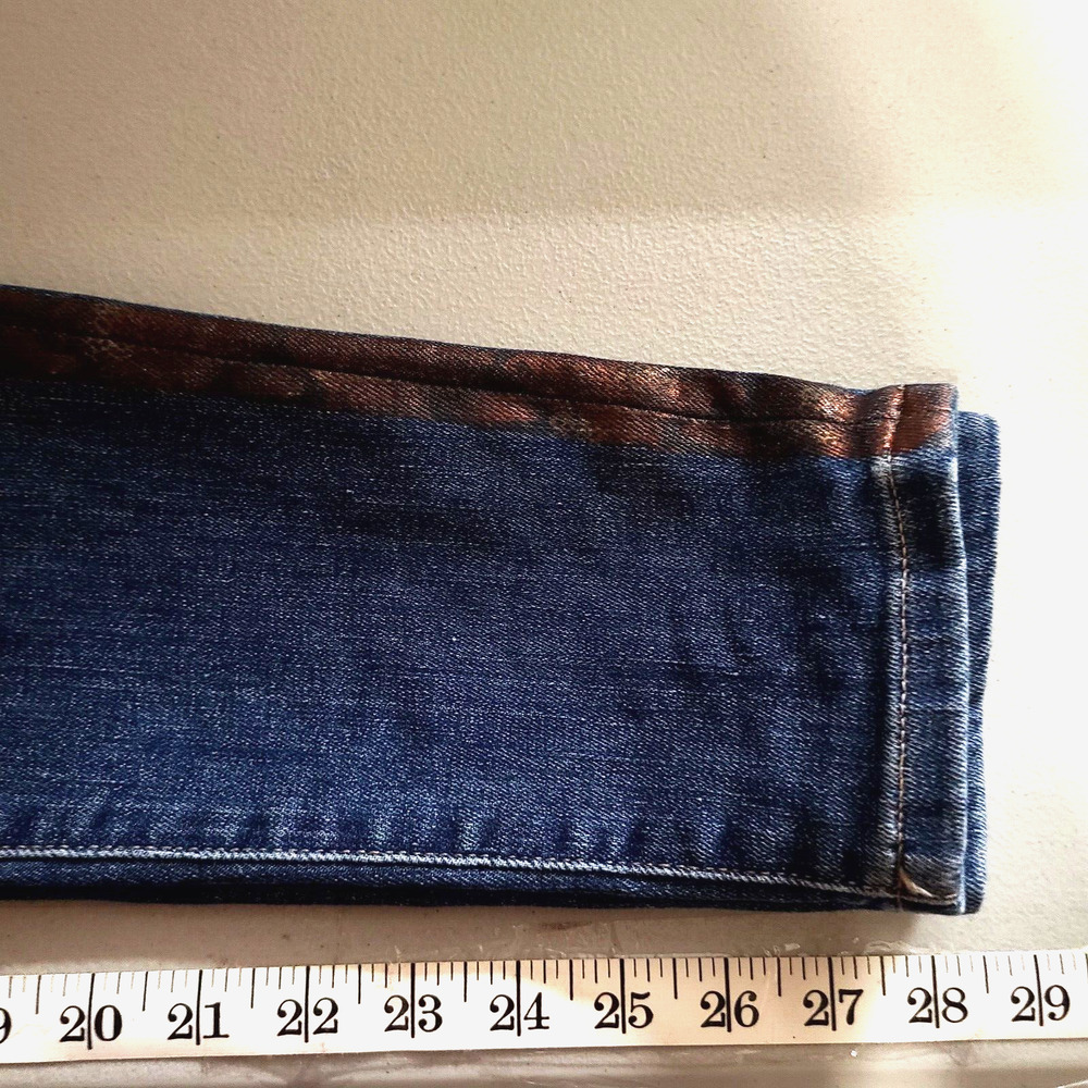 Joe's Jeans Women's High Rise Size 28 Flawless The Charlie Metallic - Picture 11 of 16